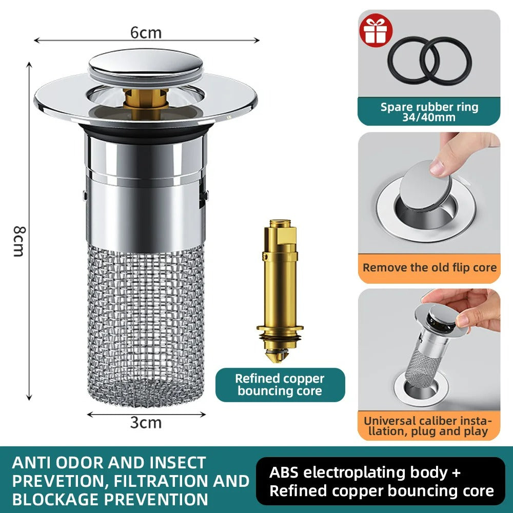 Wash Basin Filter for Bathrooms